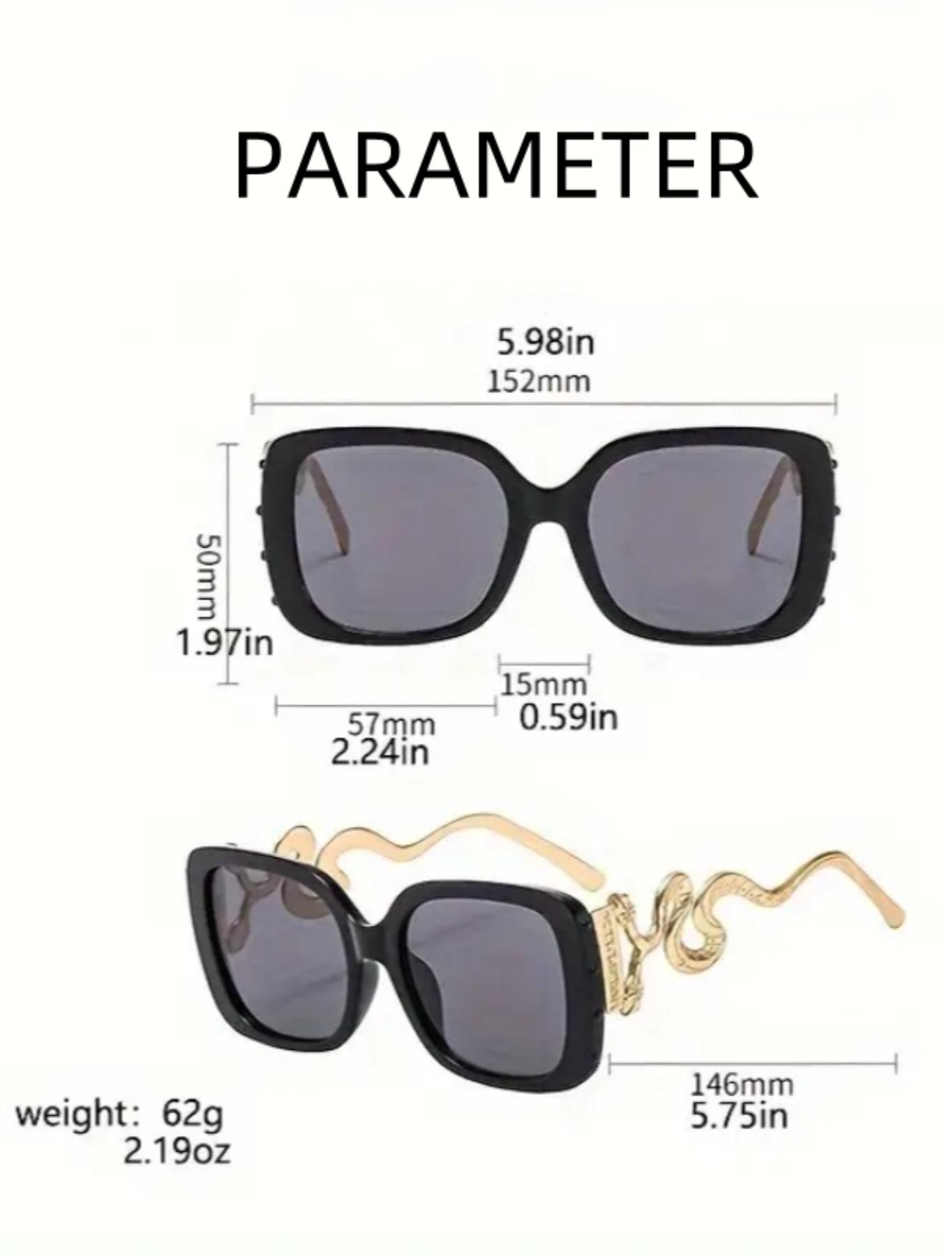 Punk Style Snake Design Sunglasses, Vintage Gothic Sunglasses for Everyday Use, Fashion Accessories for Outdoor Activities