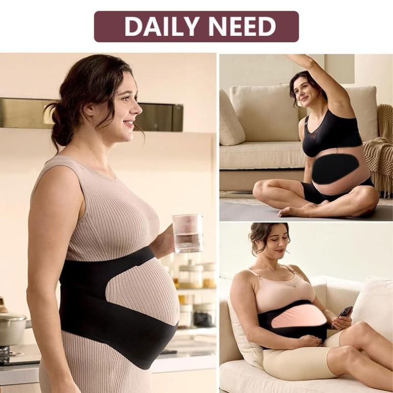 Pregnancy Belly Band, Cozy Support Ergonomic Maternity Belt, Invisible Pregnancy Support for Back, Abdomen, Waist Comfort