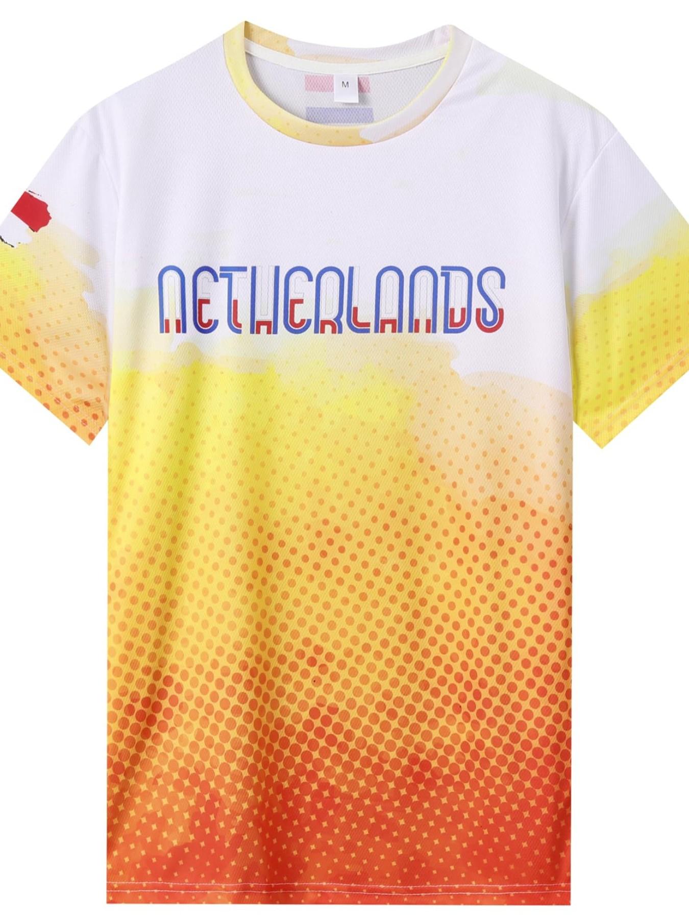 2026 National Flag Jersey, Belgium France Netherlands Croatia Portugal Spain Italy England, Sports T-shirt for watching games on-site，Short Sleeve, Quick-Dry, Moisture-Wicking