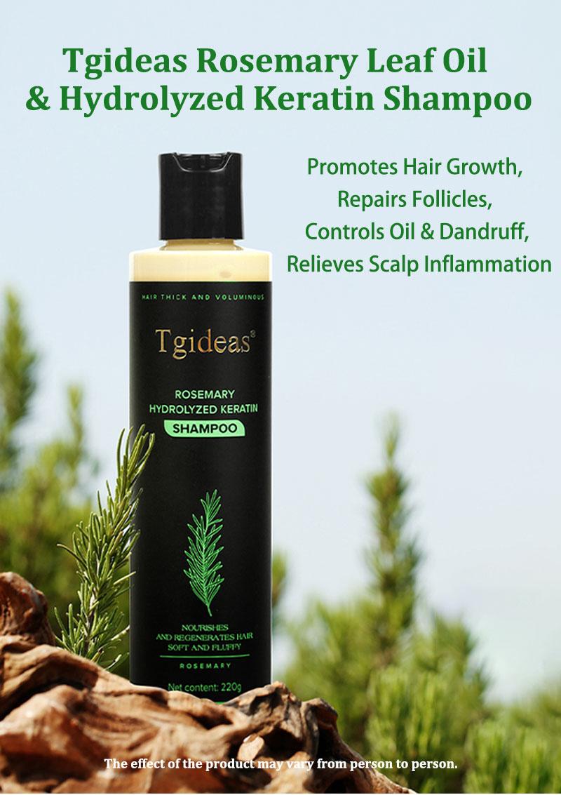 Tgideas Rosemary Shampoo - BoostHair Growth, Control Oil & Dandruff,Soothe Scalp lritation & RestoreShine! Outdoorfun Hydrolyzed Keratin
