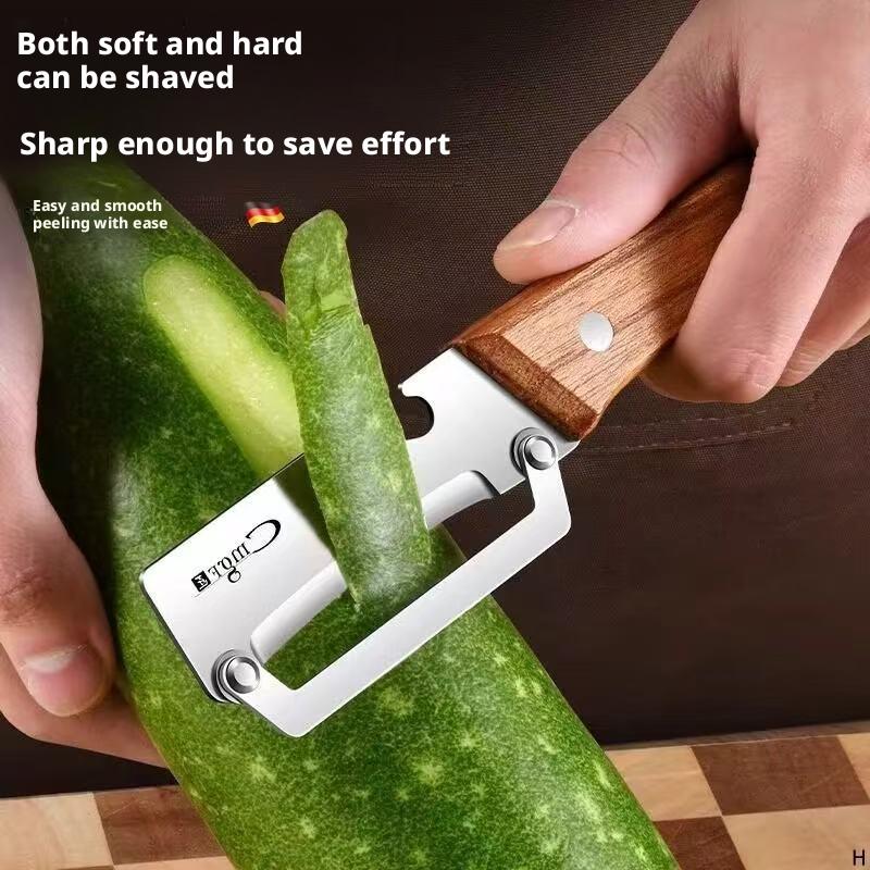 Fruit & Veggie Peeling Made Easy! Multi-Function Stainless Steel Tool 🚀 #HomeHacks