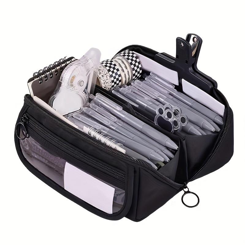 Brand-new creative large-capacity study pencil case with multifunctional desktop sorting and storage pencil case, suitable for boys and girls to study and work, portable study gift pencil case Pencil Bag