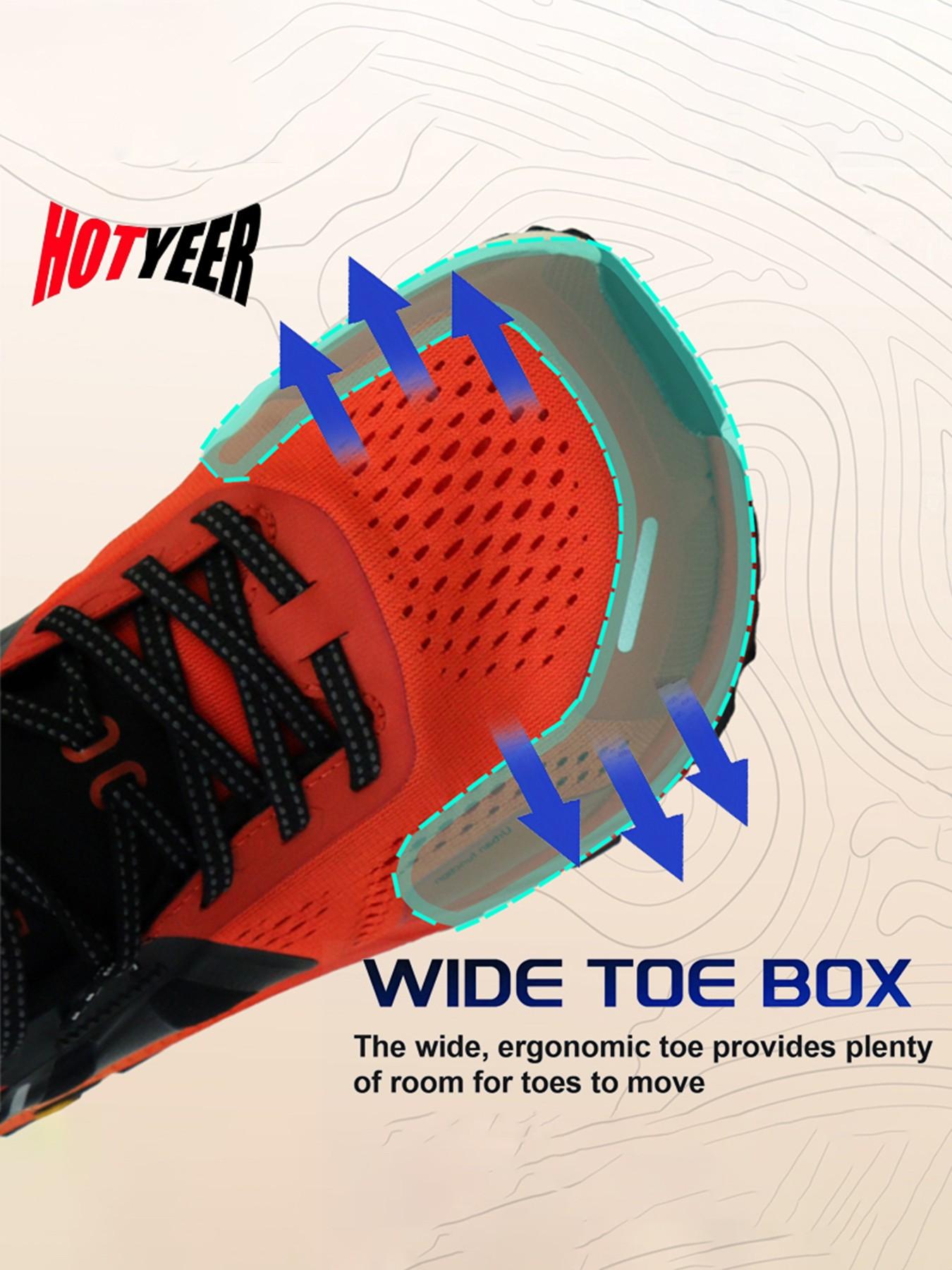 HOTYEER Wide-Head Barefoot Minimalist Shoes for Women Men | Zero Drop Wide Width Durable Slip-On Sneakers | Comfort Lightweight Casual Athletic Footwear | Hiking Wide-Fit Footwear Wide Foot Pads, Suitable for Everyday Wear | ALL Seasons As Gift