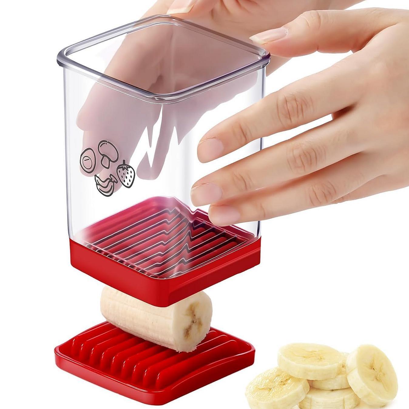 Multifunctional Fruit & Vegetable Slicer, Vegetable Cutting Slicer, Portable Cup Slicer, Egg Cutter with Stainless Steel Blade, Household Kitchenware, Kitchen Gadget, Strawberry Slicer