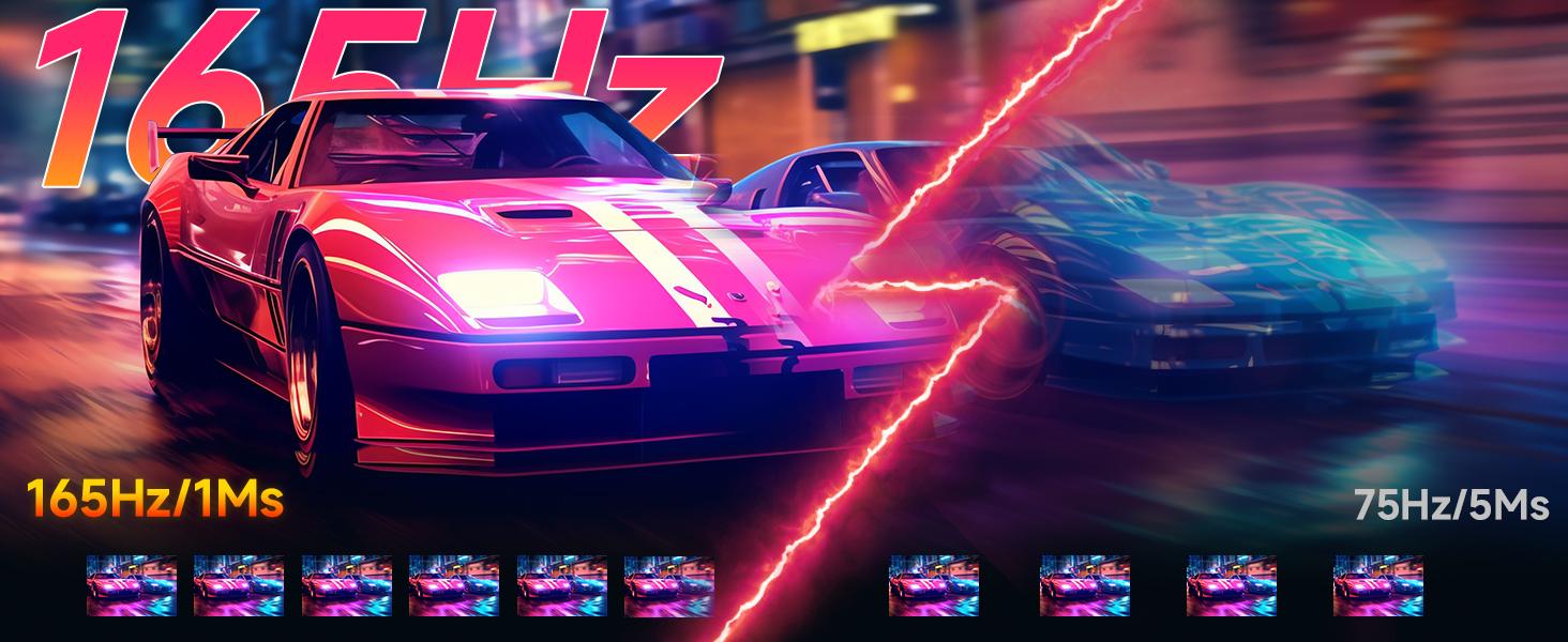 34-Inch Ultrawide Curved Gaming Monitor, 3440x1440 WQHD, Up to 165Hz, 1ms, 1500R Curvature, 100% sRGB, FreeSync Premium, HDMI 2.0 & DisplayPort 1.4, Wall Mountable - Black 34-Inch Ultrawide Curved Gaming Monitor, 3440x1440 WQHD, Up to 165Hz, 1ms, 1500R Curvature, 100% sRGB, FreeSync Premium, HDMI 2.0 & DisplayPort 1.4, Wall Mountable - Black