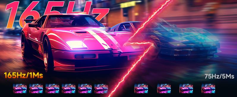 34-Inch Ultrawide Curved Gaming Monitor, 3440x1440 WQHD, Up to 165Hz, 1ms, 1500R Curvature, 100% sRGB, FreeSync Premium, HDMI 2.0 & DisplayPort 1.4, Wall Mountable - Black 34-Inch Ultrawide Curved Gaming Monitor, 3440x1440 WQHD, Up to 165Hz, 1ms, 1500R Curvature, 100% sRGB, FreeSync Premium, HDMI 2.0 & DisplayPort 1.4, Wall Mountable - Black