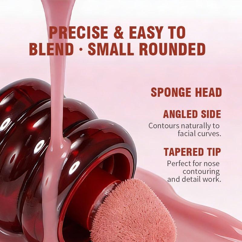 Creamy blendable water-glow Korean style blush stick, ultra-smooth liquid blush, naturally brightens skin tone, silky and soft texture, pure and seductive dewy skin