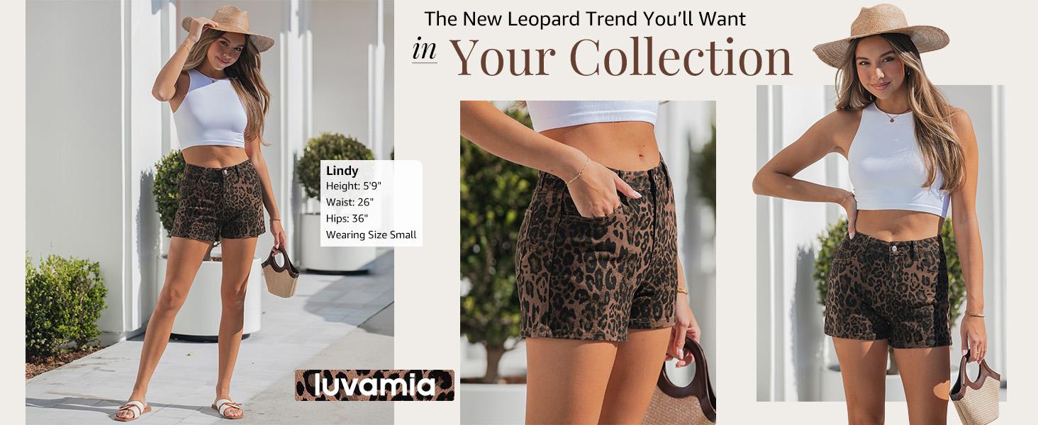 luvamia Jean Shorts for Women Trendy High Waisted Cheetah Leopard Animal Print Stretchy Denim Shorts Summer Casual Jorts luvamia Jean Shorts for Women Trendy High Waisted Cheetah Leopard Animal Print Stretchy Denim Shorts Summer Casual Jorts