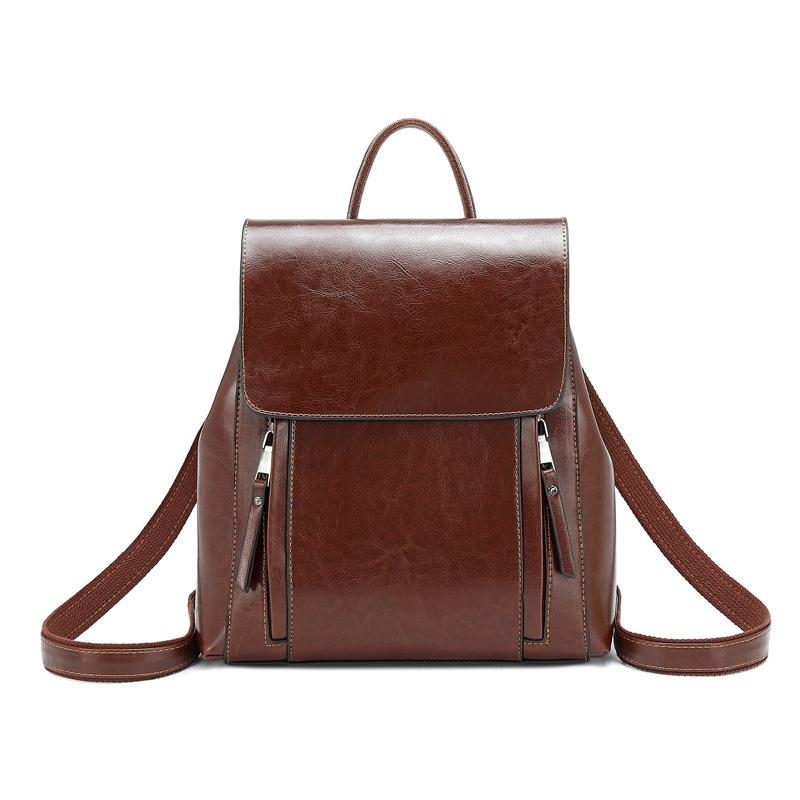 Women Backpack Cross body Shoulder Bag Genuine Leather Girls School Female Natural Skin Book Laptop Rucksack Messenger Bags