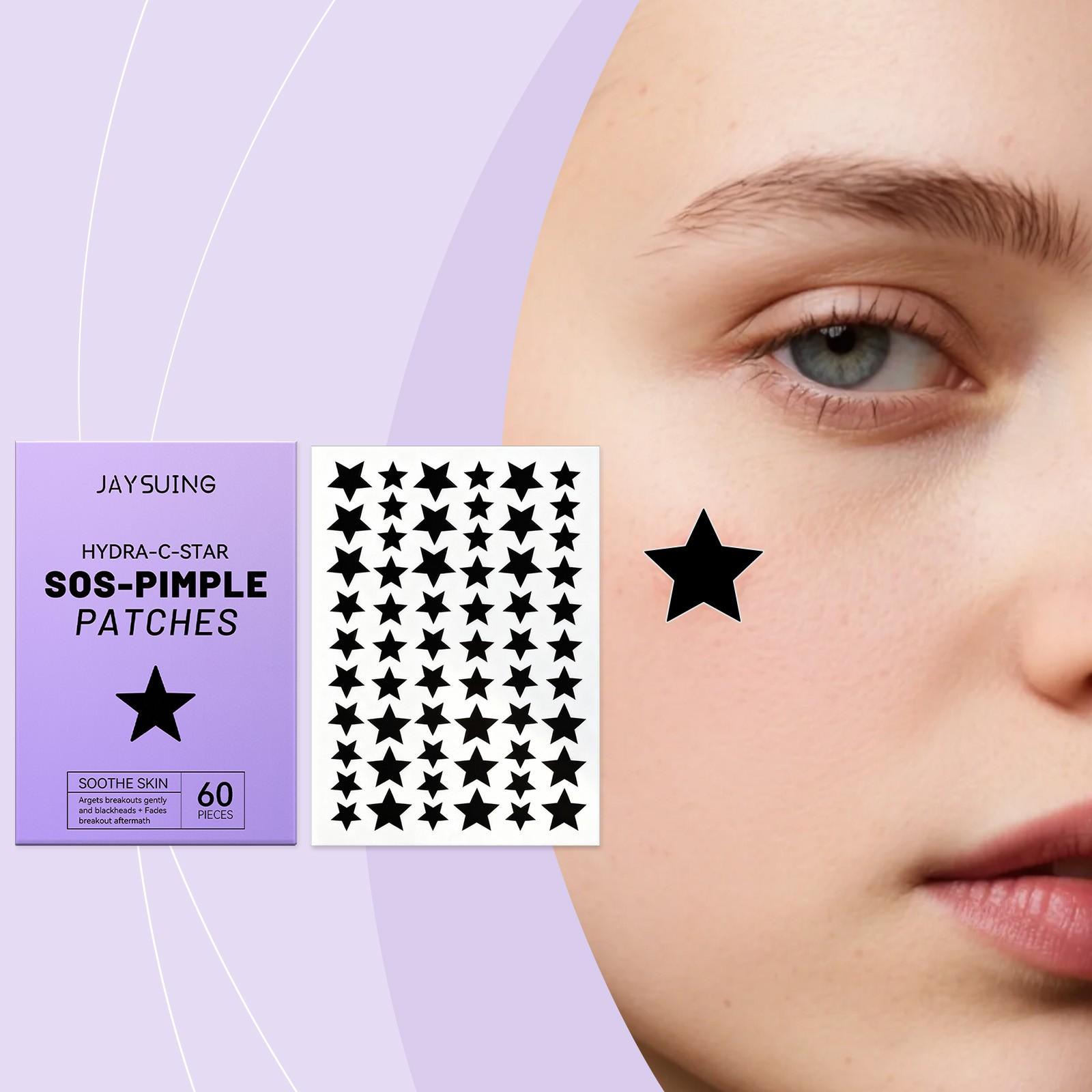 Jaysuing Star Acne Patch | Cute Star Design Covers Acne & Gentle Care for Blemish Skin