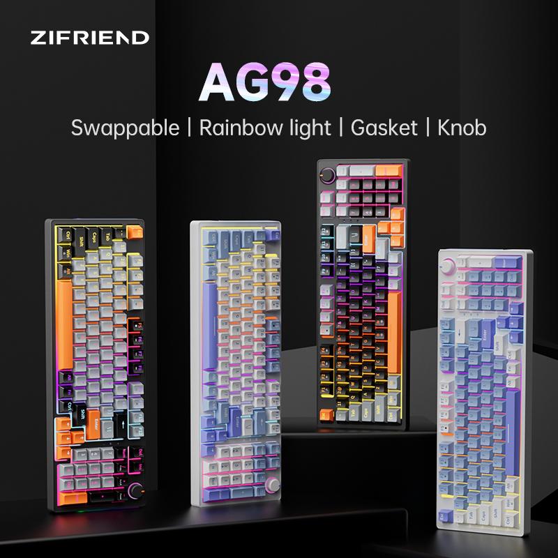 FURYCUBE x ZIFRIEND AG98 Mechanical Game Keyboard - Gasket Mount