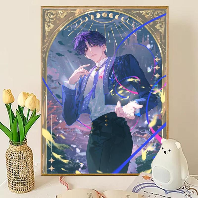 R-Rafayel Love And D-Deepspace Poster Sticky Wall Art Printing Waterproof Modern Aesthetic Home Living Bedroom Decor Trendy Room Decoration Gift Durable High Quality