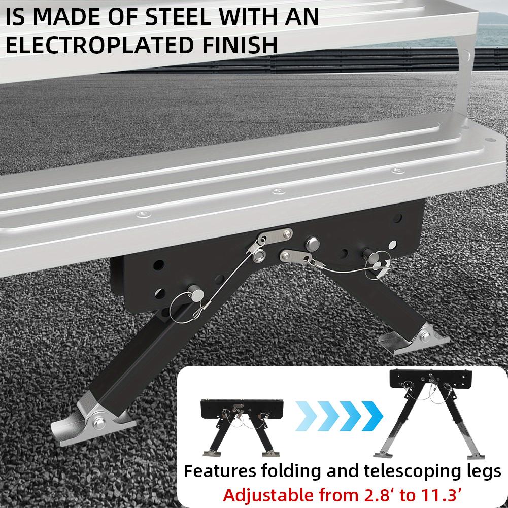 RV Folding Step Board Bracket Adjustable RV Folding Foot Stabilizer Height Ranges From 2.8in To 11.3in Foldable Ground Support Jacks for RV Travel Trailers Motorhomes RV Folding Step Board Bracket Adjustable RV Folding Foot Stabilizer Height Ranges From 2.8in To 11.3in Foldable Ground Support Jacks for RV Travel Trailers Motorhomes