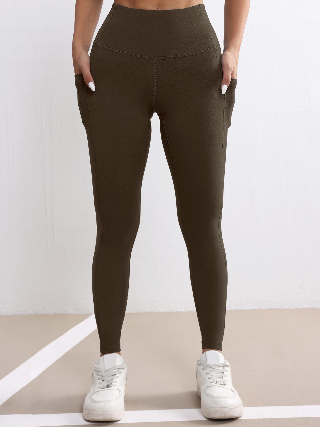 CHRLEISURE 6-Piece Set Of High Waisted Yoga Leggings With Pockets, Exercise Running Yoga Leggings, Tummy Control Workout Running Yoga Leggings gym fitness runner