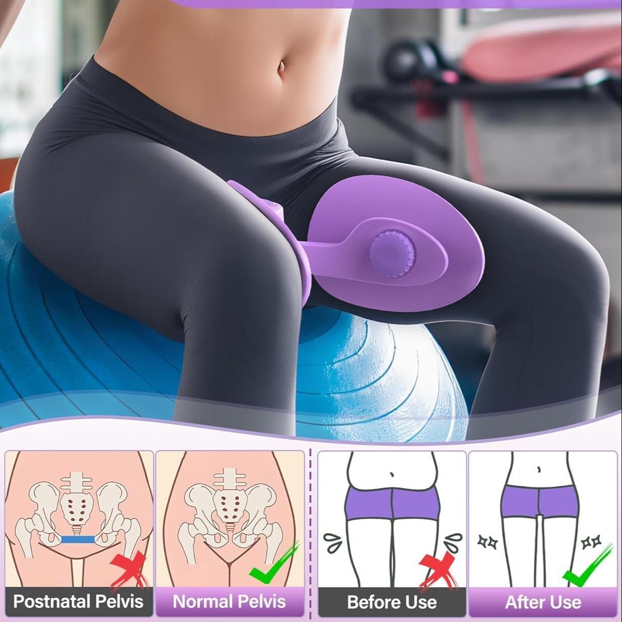 Women's Pelvic Floor Exercise Device, Inner Thigh Trainer, Leg Workout Equipment, Butt Shaper, Inner Thigh Tightener, Gym Fitness Gear