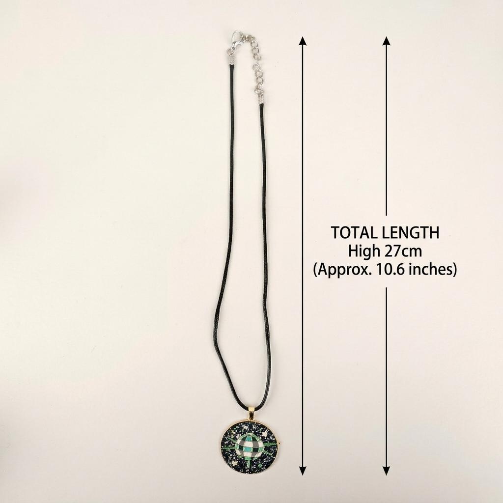 24pcs Space Theme Party Necklaces for Kids, Enamel Astronaut Planet Rocket Ufo Pendants, Galaxy Birthday Party Supplies, Boys Girls Gift Fillers