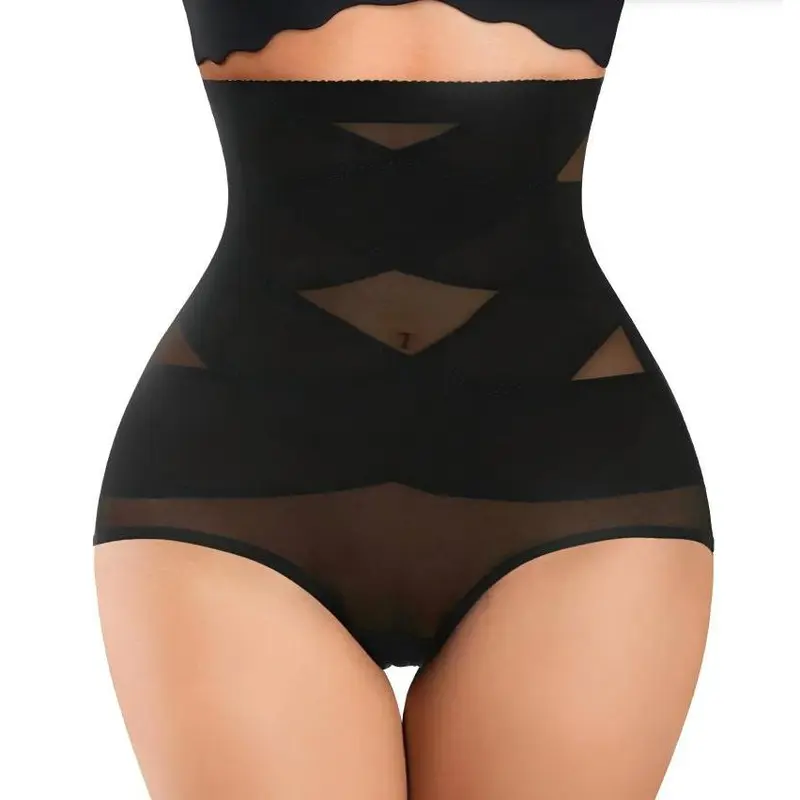Essential Fit Flat Piece Seamless Shapewear Women's High Waist Trainer Body Shaper Panties for Women High Waist Cincher Shaping Underwear Body Shaper Panty Girdle Black Minimalist Womenswear