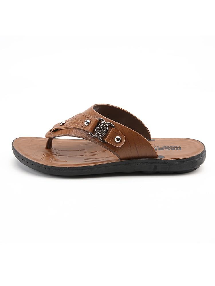 1 Pair Men's Dual-Color Casual Flip-Flops | Minimal Urban Style | Comfort Anti-Slip Sole + Flexible Upper + 2 Colors | Ideal for Students / Office Workers / Summer Outings, Easy Slip-On Design