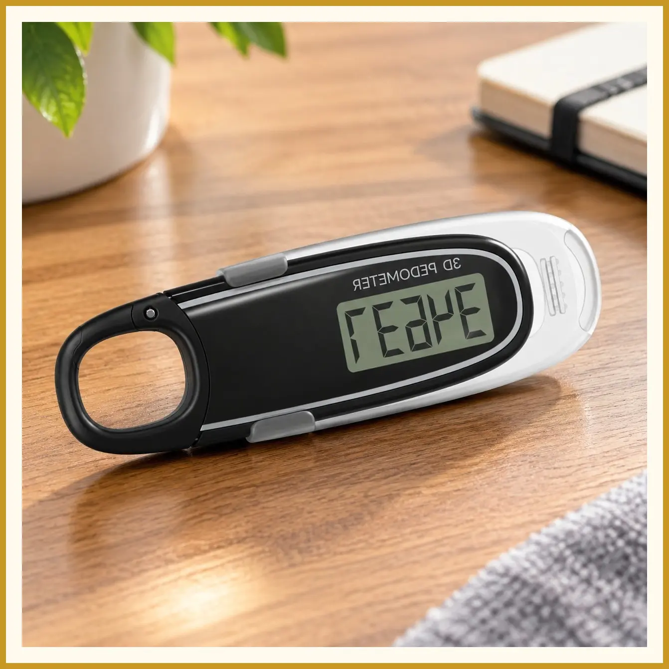 3D Pedometer for Walking with Removable Clip and Carabiner Simple Step Counter Accurate Clip On Step Tracker for Men Women KidsGift