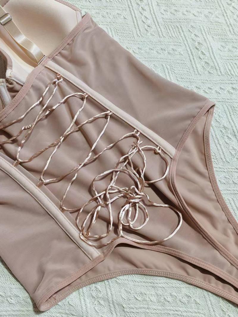 Elegant Women's Plain Color Adjustable Strap Bodysuit, Abdominal Control Shapewear, Comfortable Fit for Daily Wear Elegant Women's Plain Color Adjustable Strap Bodysuit, Abdominal Control Shapewear, Comfortable Fit for Daily Wear