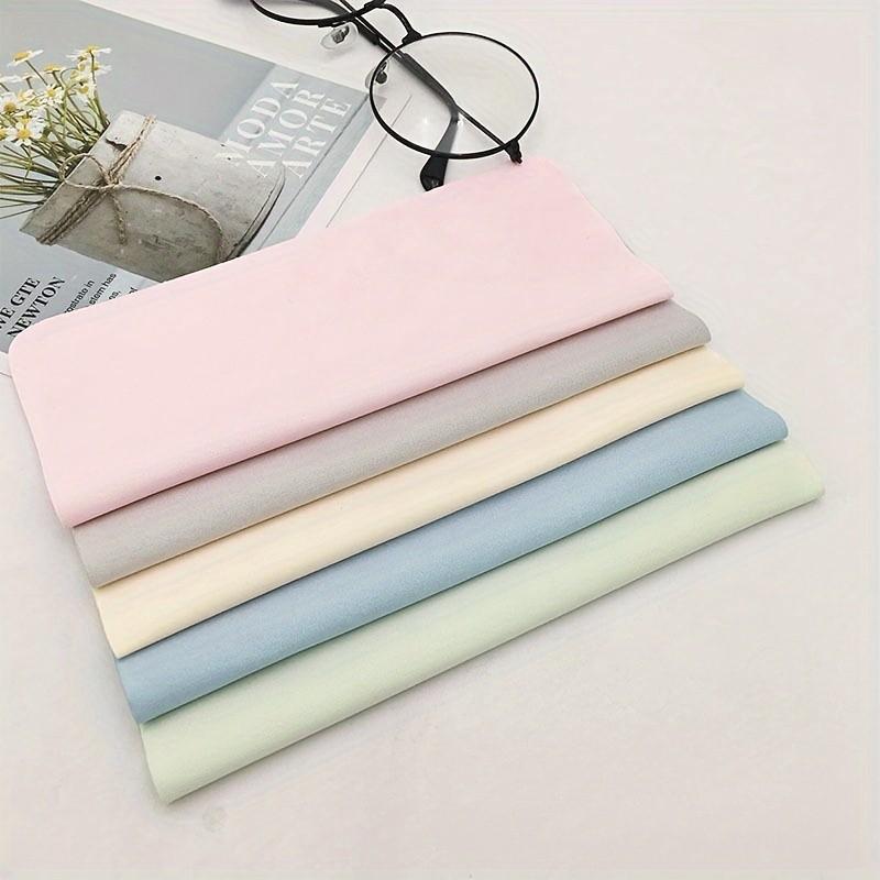 5pcs Microfiber Cleaning Cloths, Scratch-Resistant, Anti-Static, Soft for Glasses, Camera Lenses, Screens, Reusable Wipes