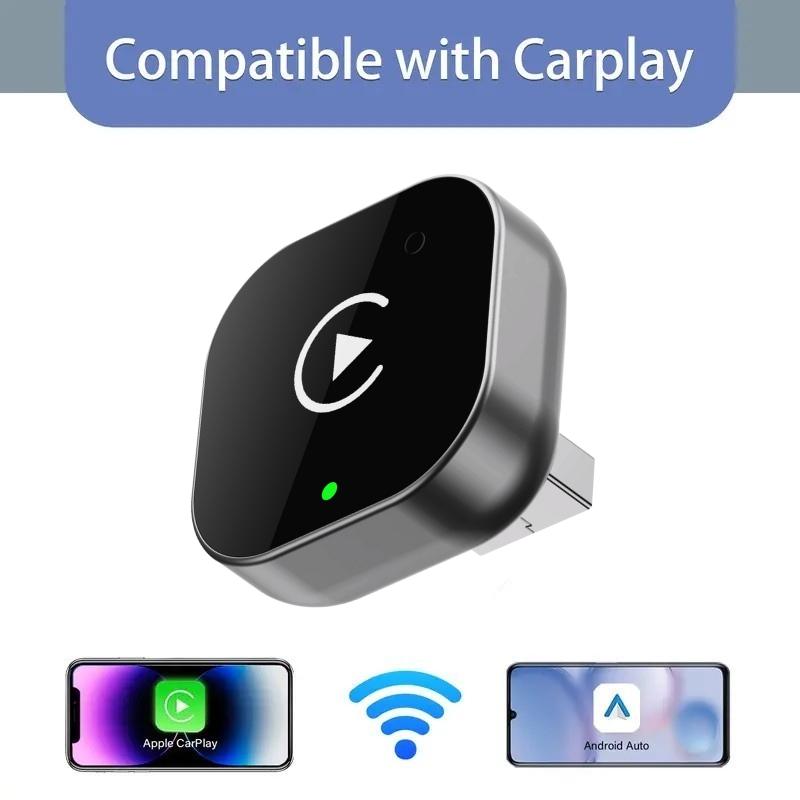 2025 Wireless CarPlay Adapter for iPhone/Android - Fast Connection, No Delay, Hands-Free Calling Wireless Adapter Mini USB Car Design, Apple CarPlay Plug-and-Play, Easy to Use Wireless CarPlay Dongle, Wirefree CarPlay Adapter