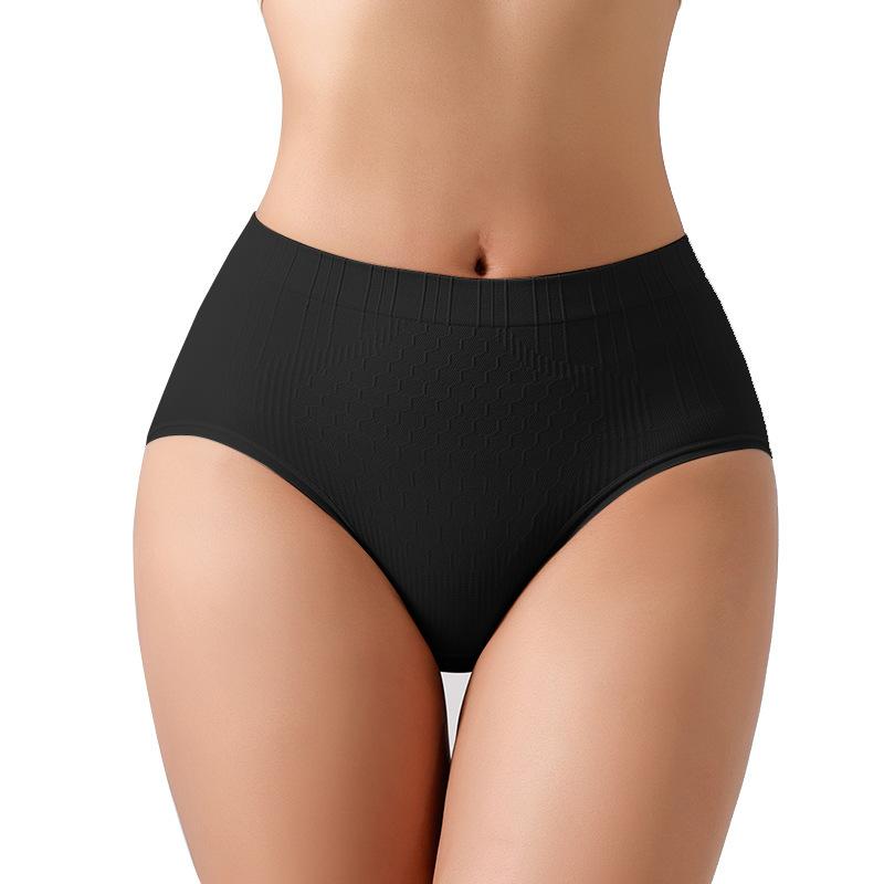 Women's Seamless Cotton Crotch Mid Rise Briefs Solid Sexy Panties for Young Girls