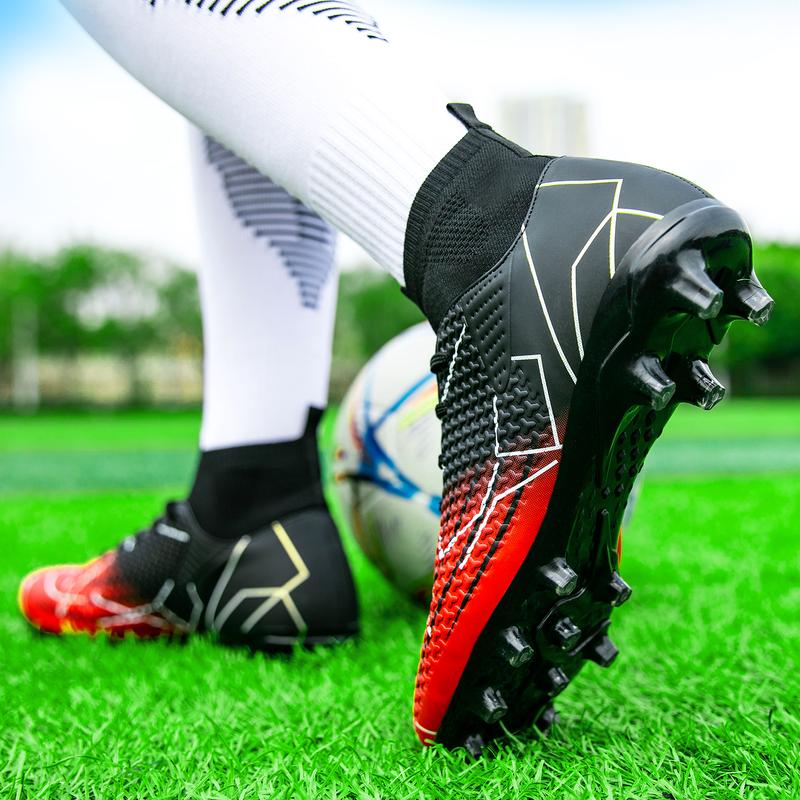 Men's High Top Football Shoes, BreathableComfortable Football Cleats, Professional Football Shoes