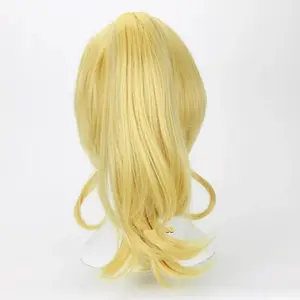 Anime LoveLive! Love Live Ellie Cosplay Wig Women Golden Wigs With Ponytail Eli Ayase Wigs Heat Resistant Synthetic Hair Wigs