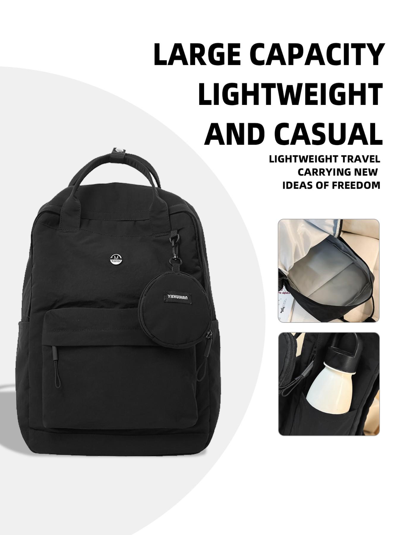 Large Capacity Backpack for Students, Casual Butterfly Pattern, All Seasons Use, Ideal for Outdoor Activities, Lightweight Backpack