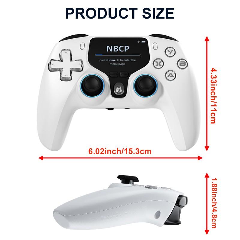 Multi-Platform Hall Game Controller, Long-Life Joystick Trigger, Back Button Programming, 5-Level Vibration, Full Function Calibration