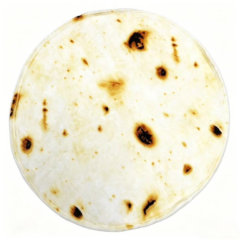 Creative Flannel Blanket, Novelty Food-Themed Throw, Soft Burrito Blanket, Gift Blanket, Home Sleep Blanket, Unique Family Blanket