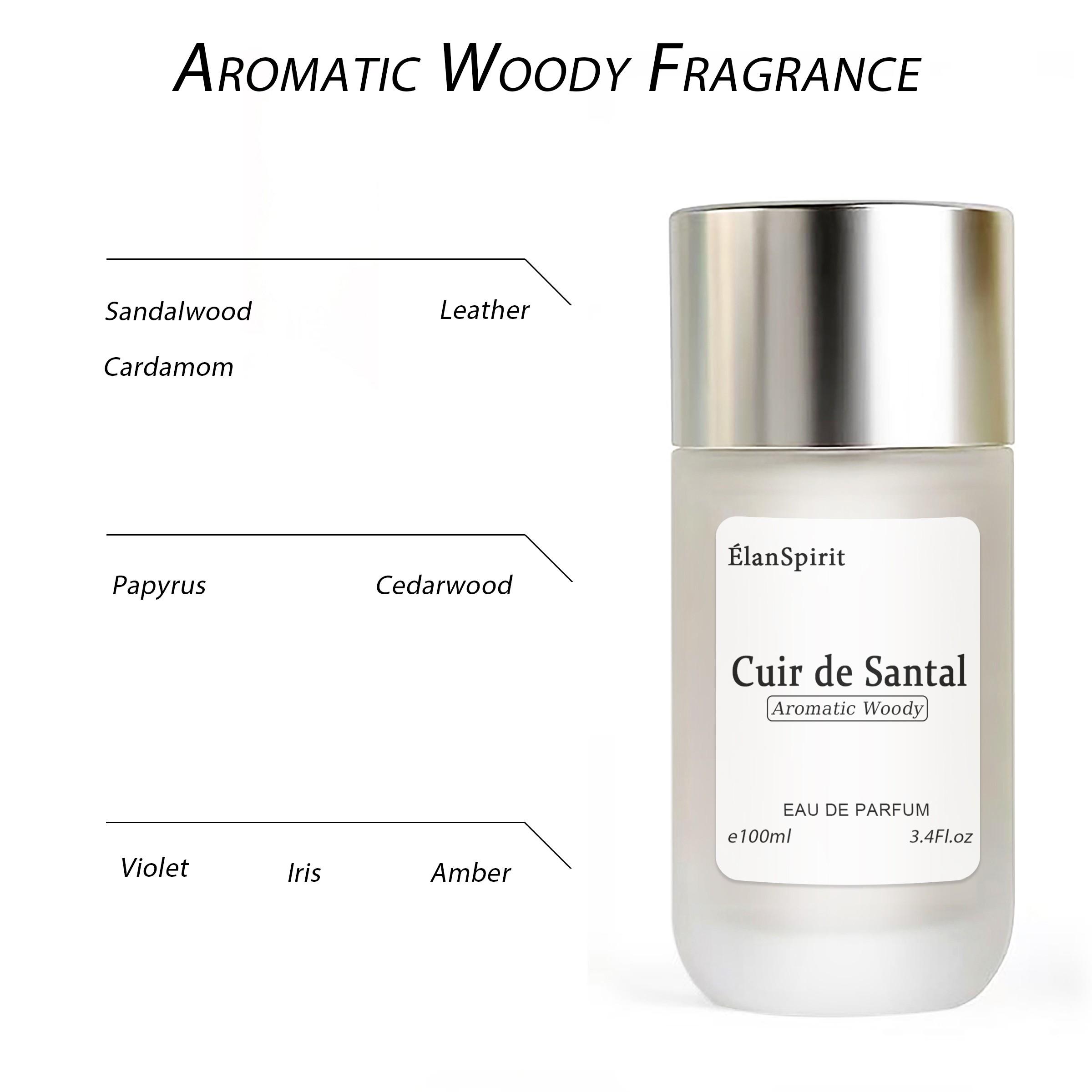 Spray Perfume for Men and Women: Aromatic Woody Fragrance with Sandalwood, Leather and Amber Notes. Perfect Daily Scent and Gift for the Christmas Day, Valentine's Day, Mother's Day, Father's Day, Birthday.