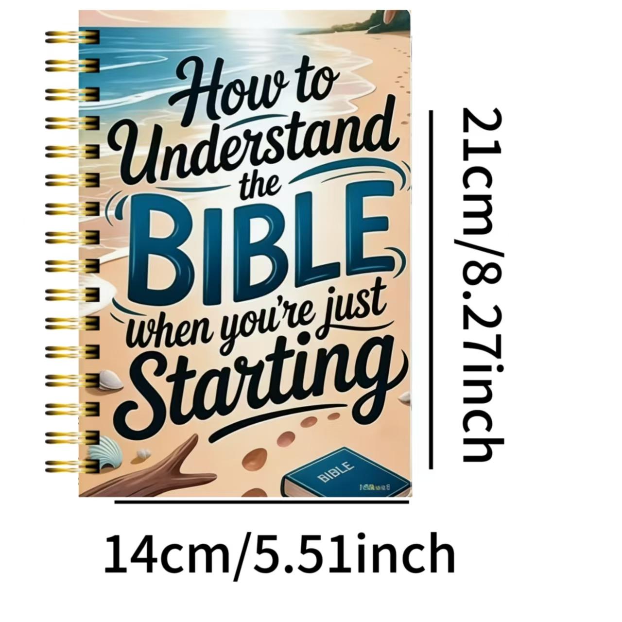 Bible Study Plan Guide, 52 Week Cycle, Includes Registration, Reading, Prayer, Exploring Bible Power, Spiral Bound Planner, Bible Journal, Size 13.97x21.08 Cm