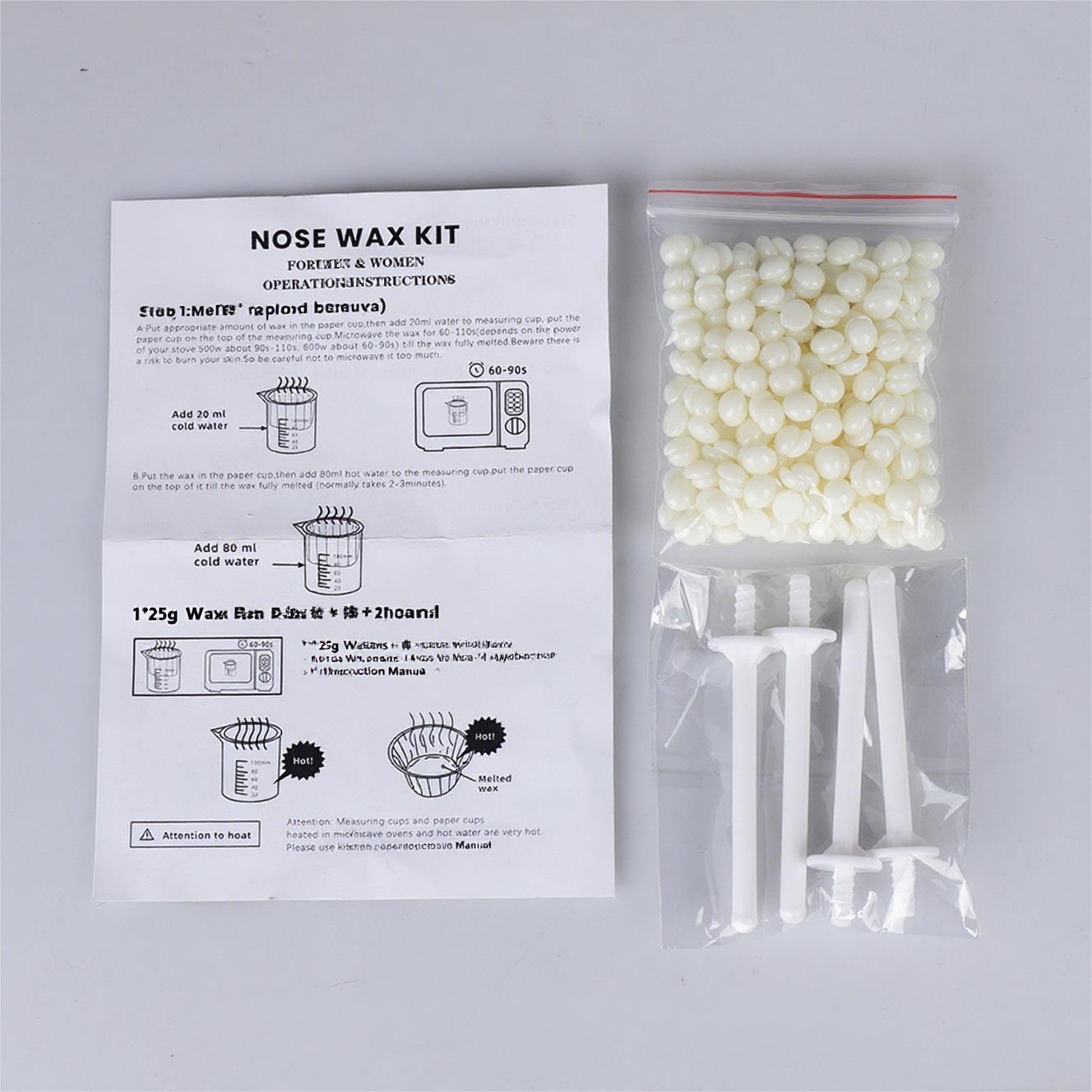 Men Women Nose Hair Wax Kit, Includes Eyebrow Wax, Nose Hair Stick, Depilatory Wax, Complete Accessories, Daily Nose Hair Care