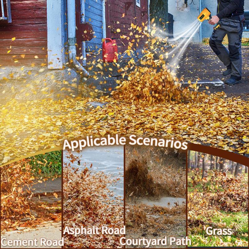 [DEEOEE] Upgraded Cordless Leaf Blower – Turbo Jet Technology with Pure Copper Brushless Motor, High-Capacity Battery & Multi-Purpose Cleaning Power,Gift for Christmas,New Year