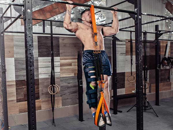 Pull Up Assistance Bands,Pull Up Resistance Band for Pull Up Bar,Adjustable Weight/Size Pull Up Assist Bands with Fabric Dual-feet/Knee Rest,Pull Up Bands Assist Set for Home Gym Fitness Training