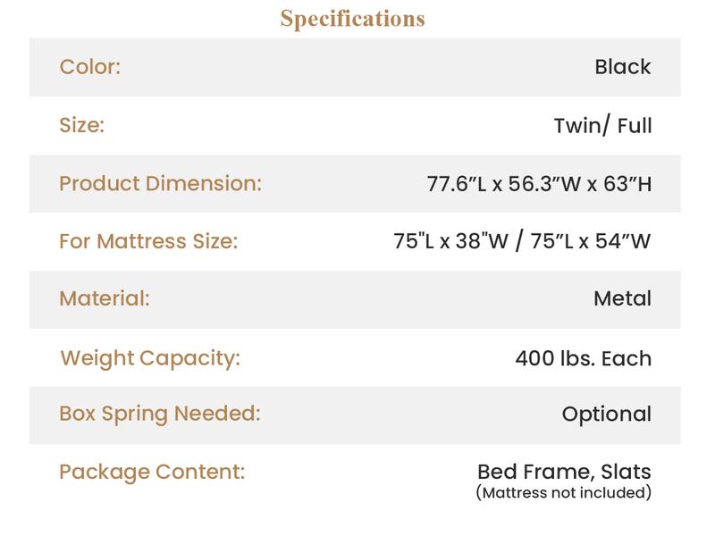 SHA CERLIN Metal Bunk Bed Twin Over Full Size with Removable Stairs【Frame Only No Mattress】Heavy Duty Sturdy Frame with 12" Under-Bed Storage, No Box Spring Needed#ChristmasGifts#TikTokShopBlackFriday