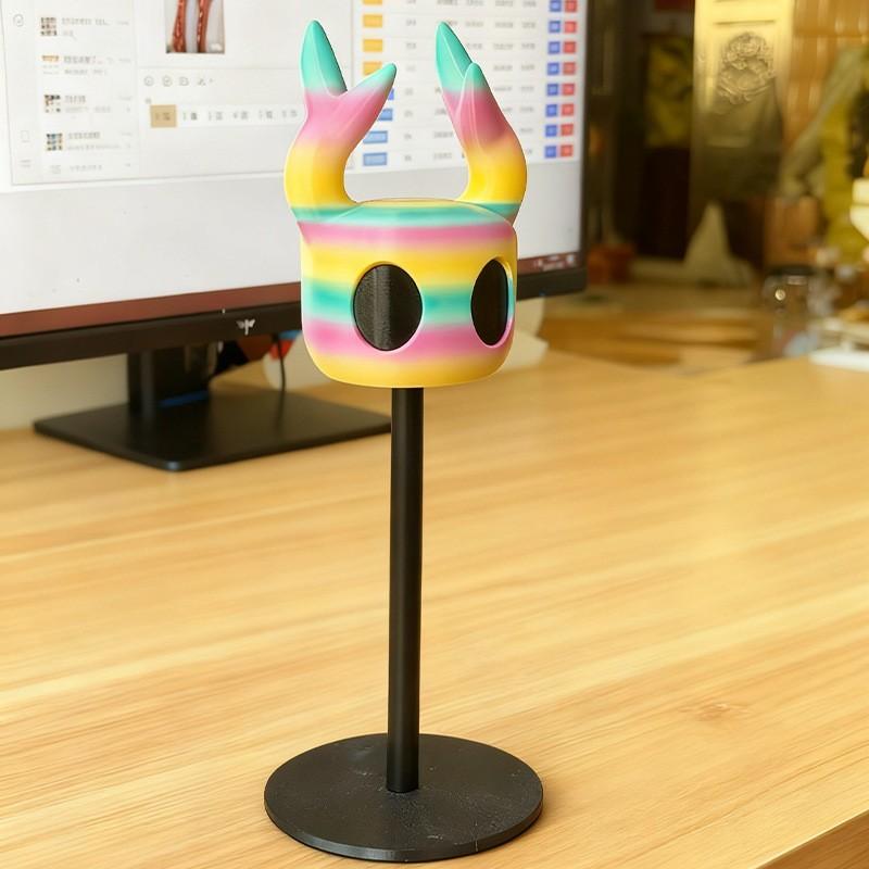 Hollow Knight Design Earphone Stand, Creative Cartoon Desktop Organizer, Compatible with AirPods/earphones, Gaming Player Style