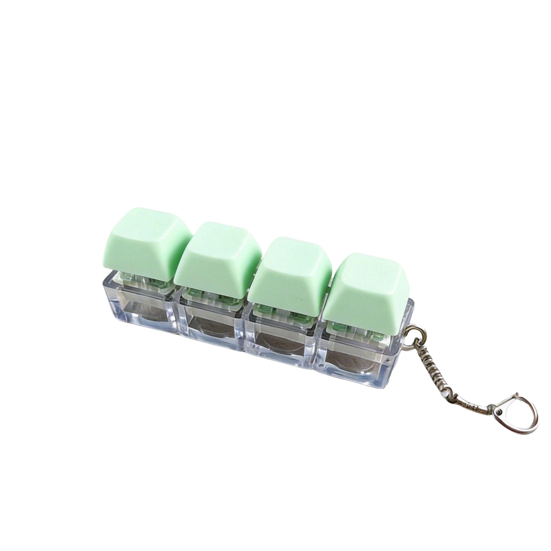Unique Press-Down Keychain, Unisex Multi-Color, No Glow, Stress Relief Finger Toy, Fun Accessory, Gift Ornament, Keycap Pendant, Fidget Keyring