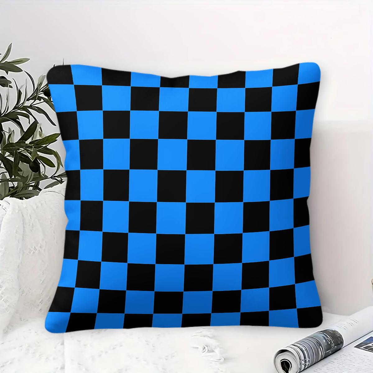 1 Piece Classic Plaid Body Pillow, Memory Foam Pillow & Decorative Pillow, Timeless Checkered Digital Print Pillow with Insert, Soft Breathable Cushion for Sofa, Bed, Couch, Dorm & Living Room, Versatile Modern Home Decor