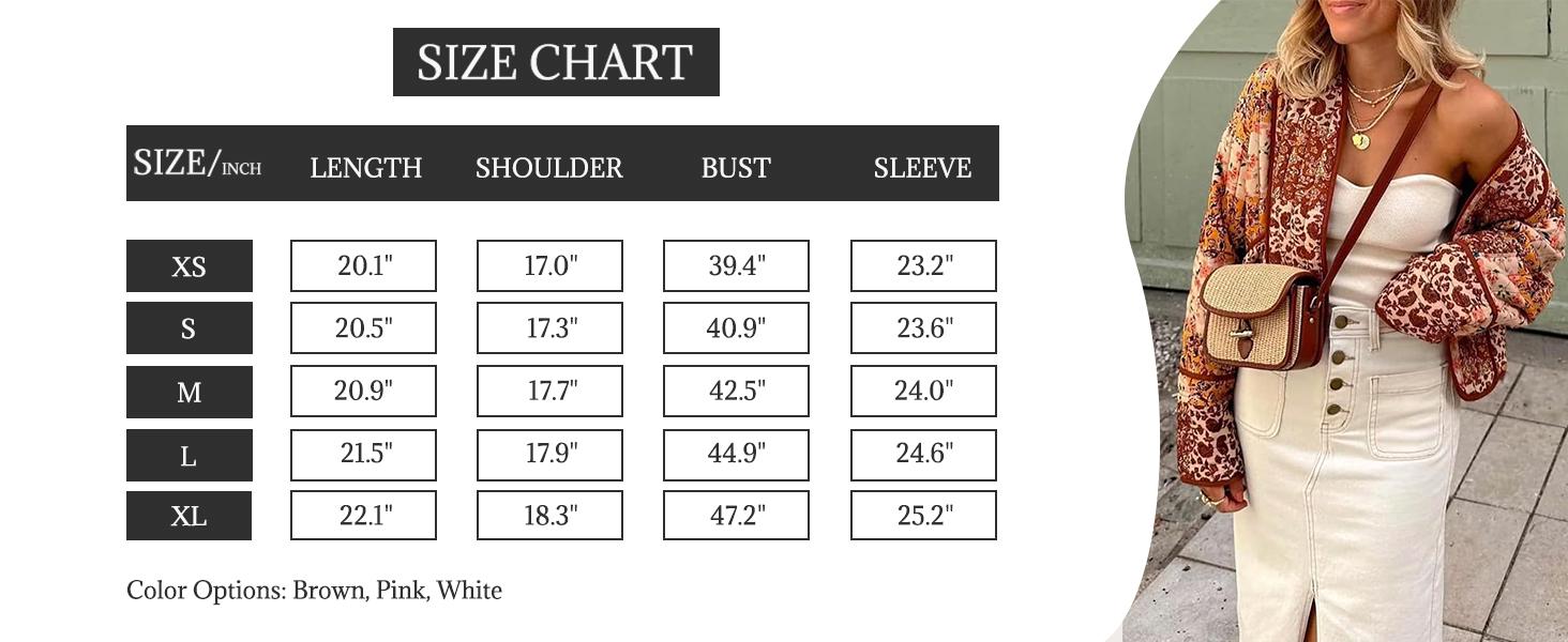 Tanming Women's Ditsy Floral Print Quilted Puffer Coat Lightweight Drop Shoulder Jacket FallFreshness Open Front Cardigan for Fall Winter Casual Outerwear with Pockets Reversible Long Sleeve Fashion Womenswear Cropped Tops