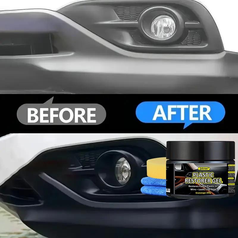 Jstree Plastic Refinish Paste, Car Interior Aging Repair, Plastic Restoration Tool, 200g, Automotive Care Essentials