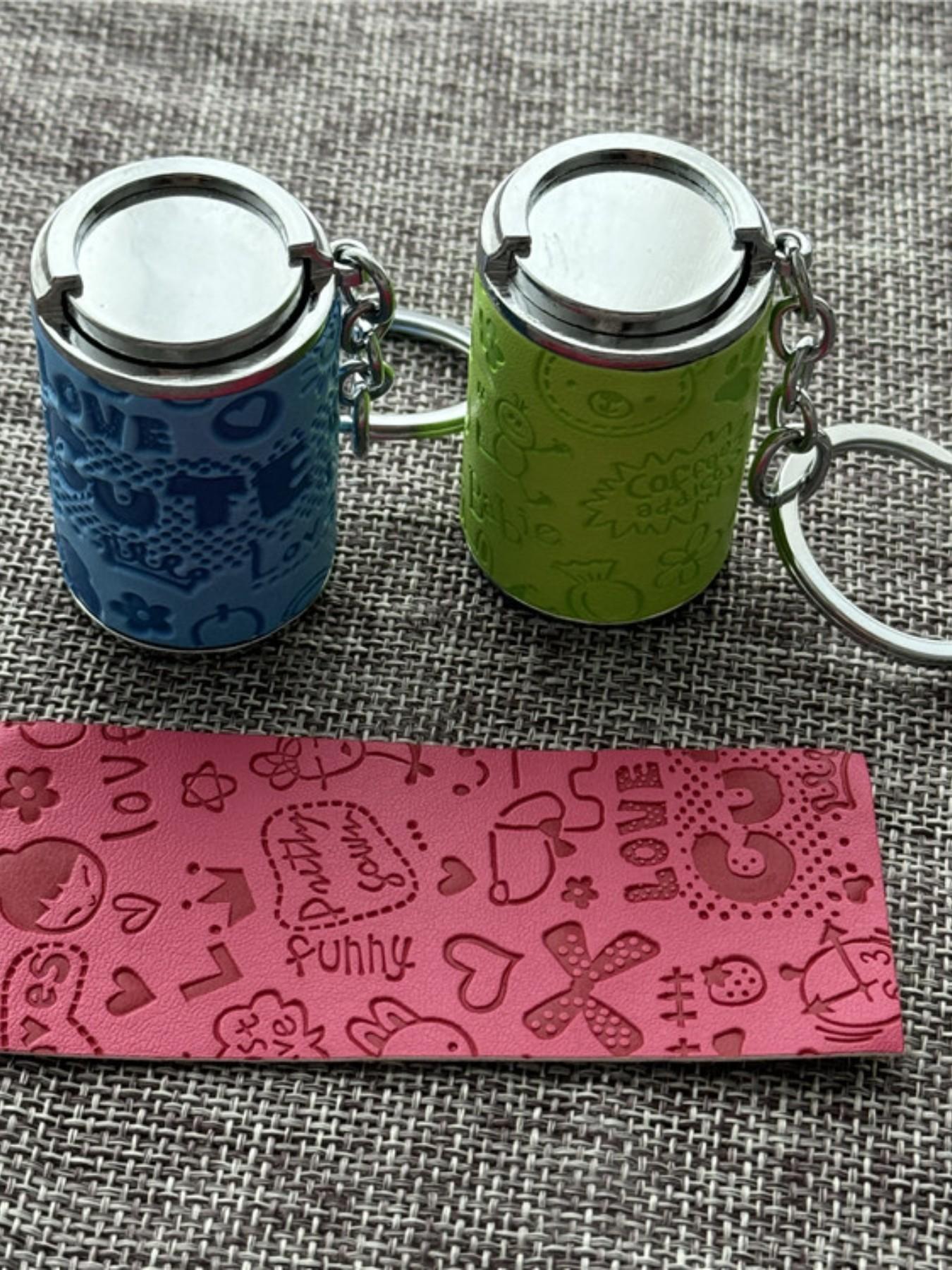 Creative Coin Holder Keychain, Fashionable Portable Change Container, Metal Coin Jar Key Ring, Unique Personalized Accessory, Gift Keychain
