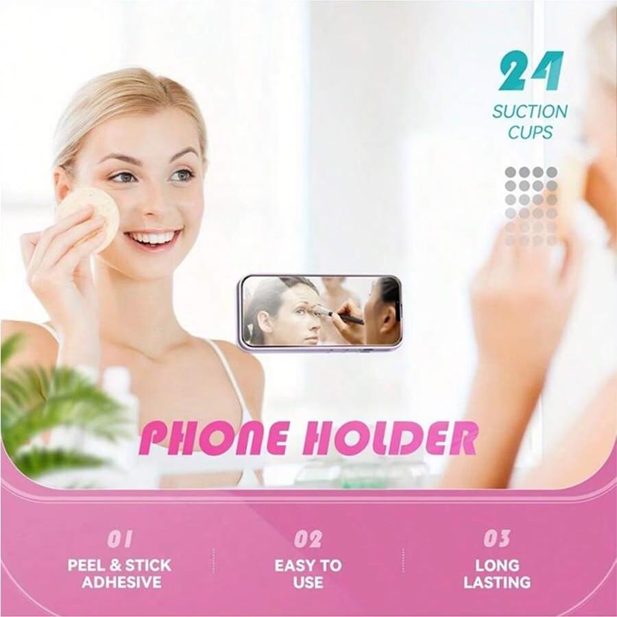 5pcs Suction Cup Phone Holder, Adhesive Mount for Most Phones, Universal Phone Ring Stand, Ideal for Selfies and Videos, Multiple Colors Available