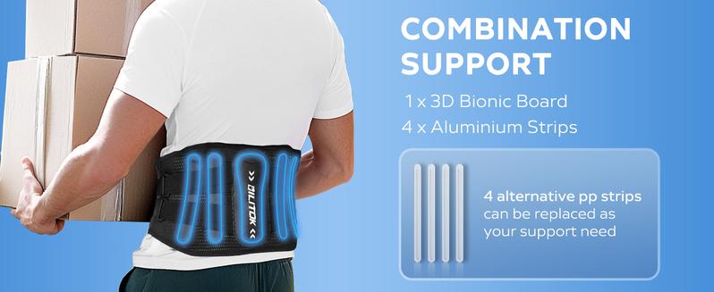 Adjustable Back Support Belt for Men and Women – Breathable Lumbar Brace for Instant Relief from Back Pain, Sciatica, Herniated Discs, and Scoliosis – Ideal for Home, Work, and Lifting Activities