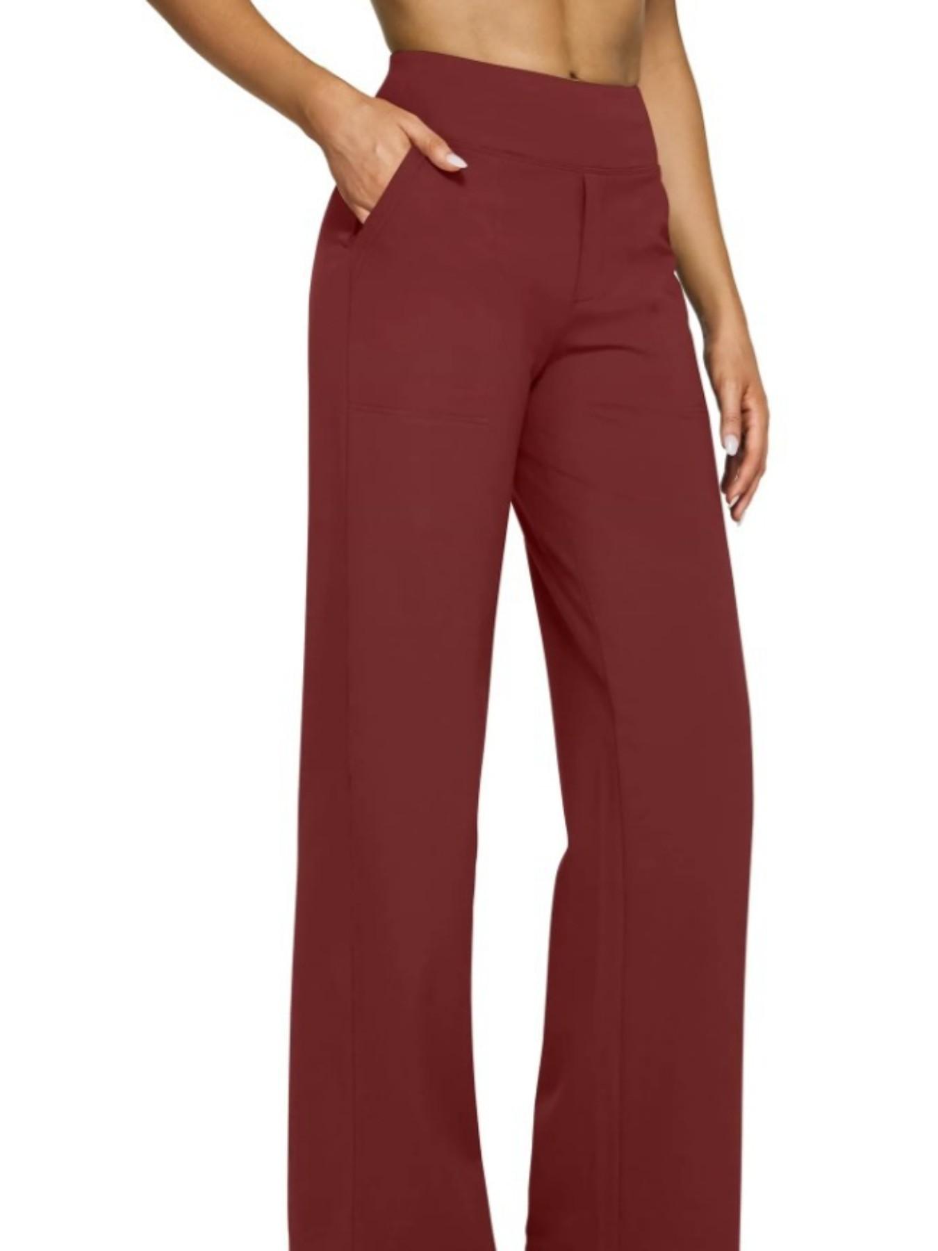2026 Loose High-Waist Wide Leg Yoga Pants for Women, Knitted Athletic Sweatpants with Pockets, Comfortable Casual Sports Pants