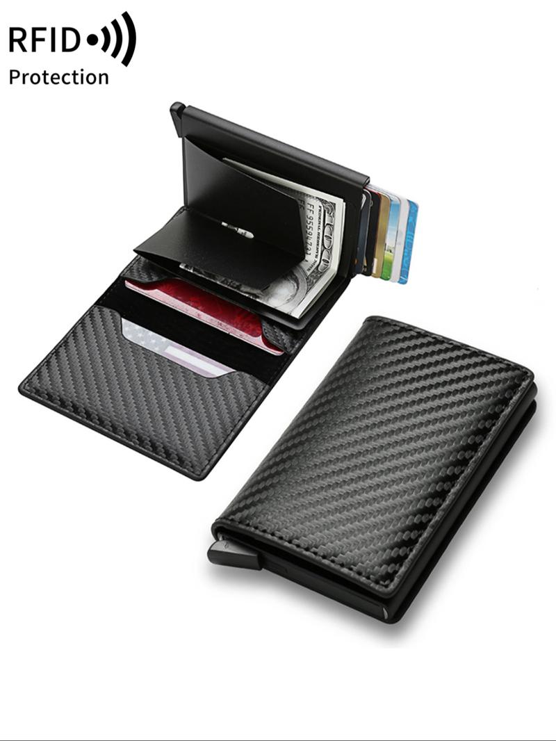 Father's Day Gifts, Men's Minimalist RFlD Blocking CardHolder, Pop Up Card Wallet, Business Card Wallet, ldealGift for Men, Christmas Gift, Valentine's Day Gift, Men's Ideal Gift