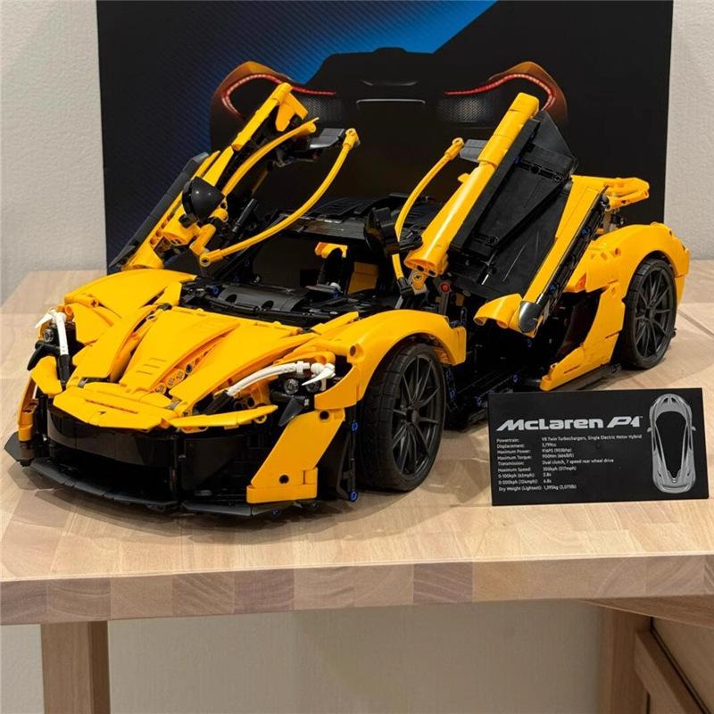 3893Pcs Technical Building Blocks 1:8 Compatible 42172 McLaren P1 Moc Bricks Model for Adults Sports Car Toys for Boy Christma Gifts