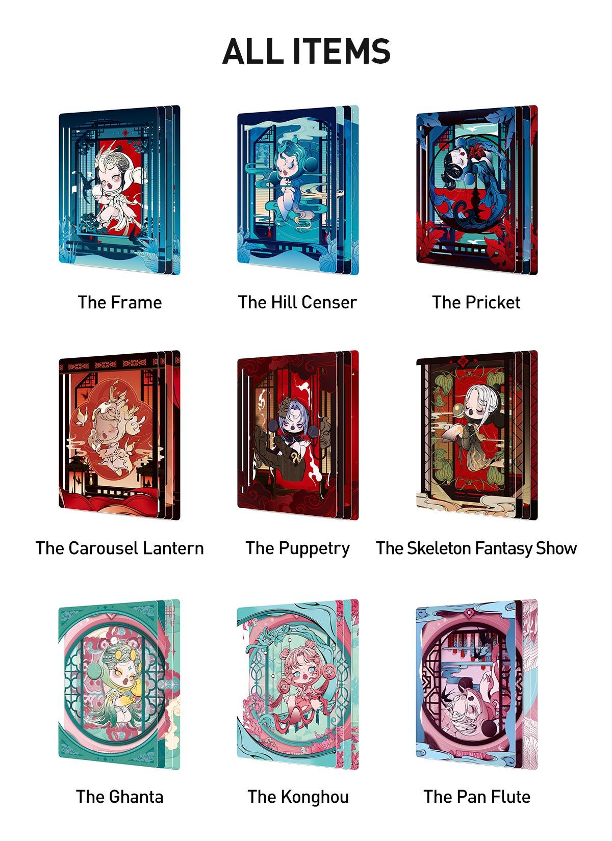 POP MART SKULLPANDA The Mirage Series Figures Art Collection Cards
